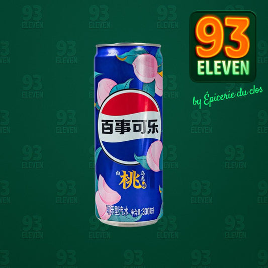 Pepsi White Peach boisson au goût de pêche blanche de 330ml